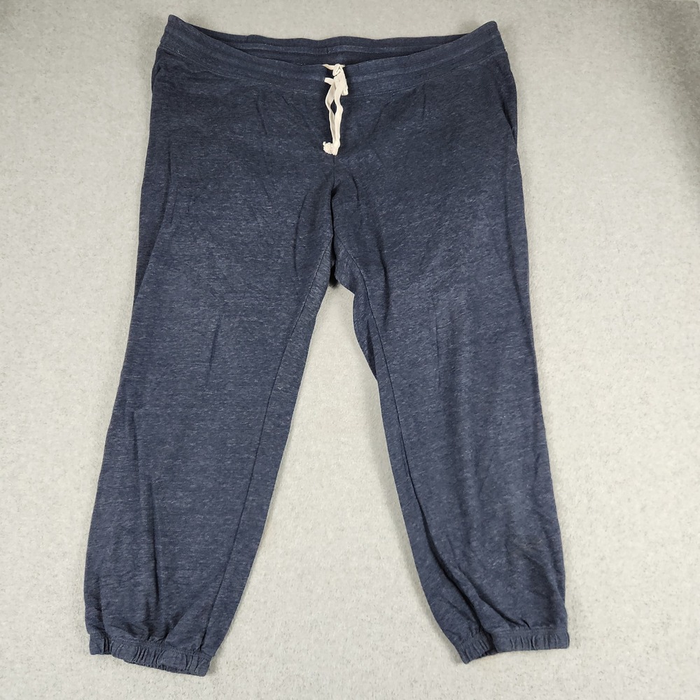 Old Navy Jogger Sweatpants Womens XXL Blue Heather Drawstring Waist Tapered